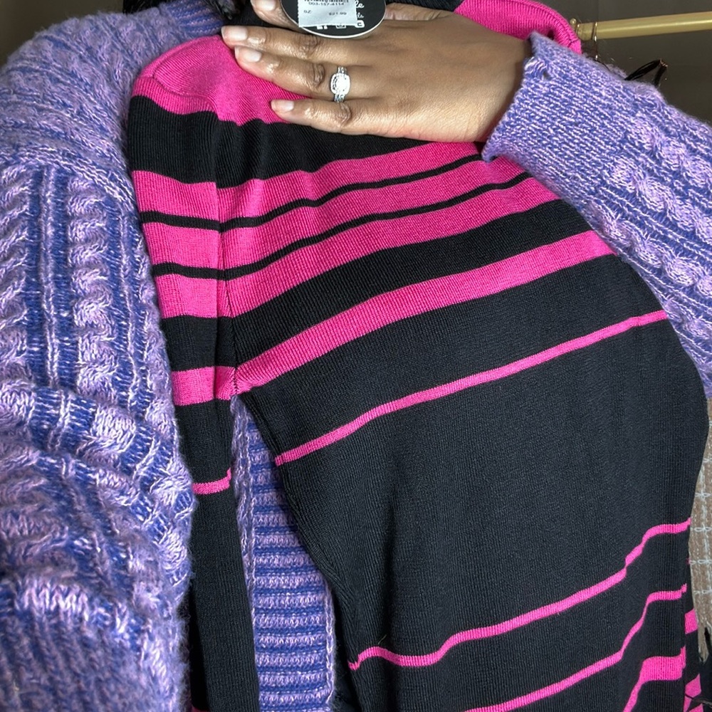 $5 Sweater dress pink black